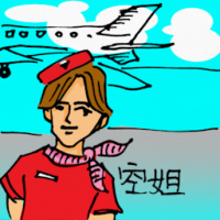 0208<br>空姐<br>空姐<br>Stewardess