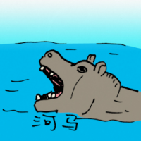 0514<br>河马<br>河馬<br>Hippopotamus