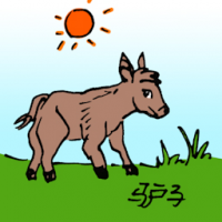 0544<br>驴子<br>驢子<br>Donkey