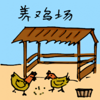 1725<br>养鸡场鸡罩<br>養雞場雞罩<br>Chicken<br>Farm