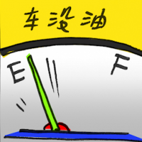 2761<br>车没油<br>車沒油<br>Out<br>Of<br>Petrol