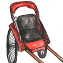 189<br>人力车黃包車<br>人力車黃包車<br>Rickshaw