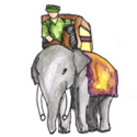 644<br>骑象<br>騎象<br>Riding<br>Elephant